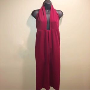 Maroon dress size 12 , Brand: Pretty Little Thing